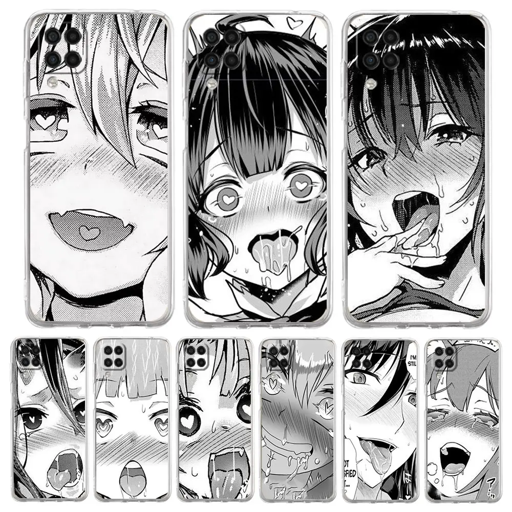 

Anime Hentai ​Sexy Girl Face Clear Phone Case For Samsung Galaxy A51 A71 A21S A12 A11 A31 A41 A52S A32 A01 A03S A13 A22 5G Cover