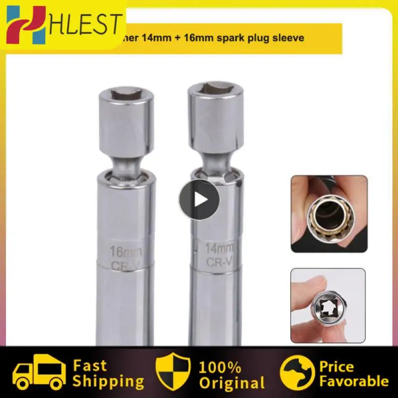 

3/5/10PCS 14mm 16mm Car Spark Plug Sleeve Removal Laser Tools Wobble Function Portable Removal Repair Tool Durable Universal