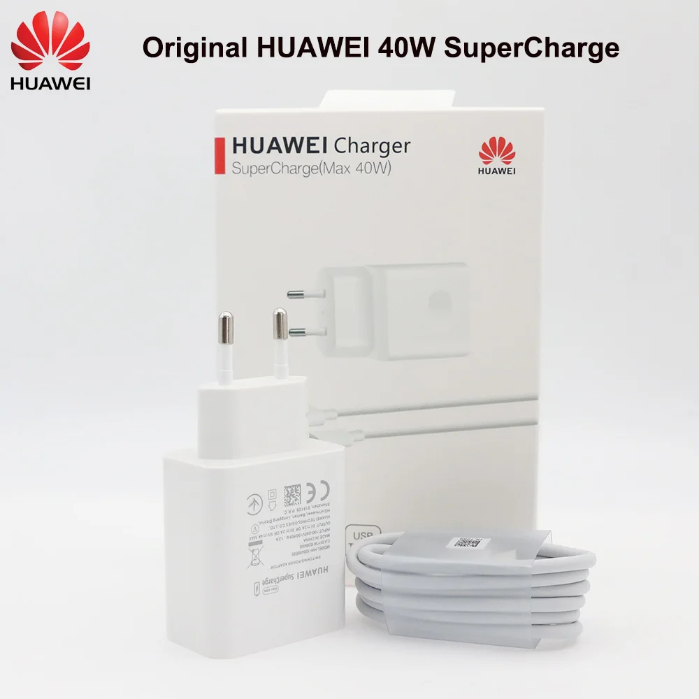 Оригинальное быстрое зарядное устройство Huawei P20 40 Вт 10 в 4 а супер зарядный