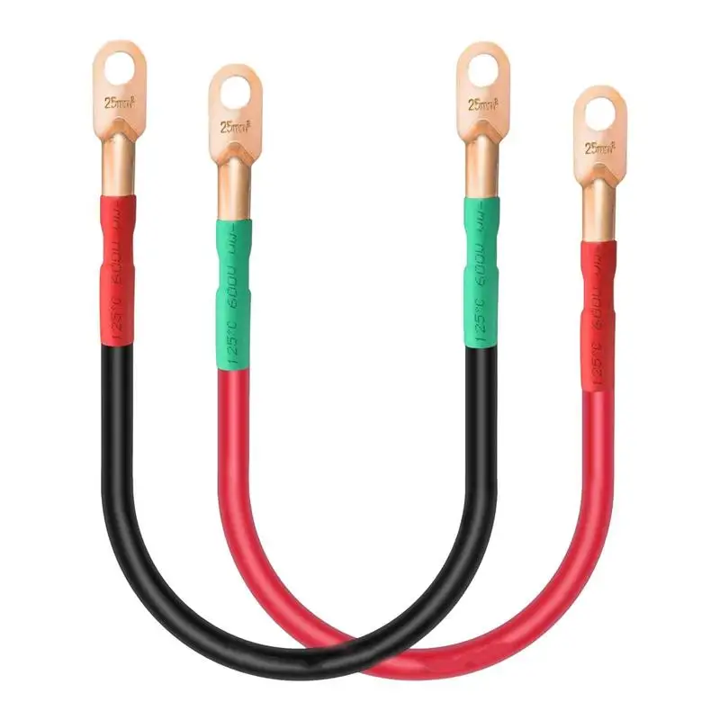 

Golf Cart Copper Cable 4 Gauge Portable Pure Copper Club Car Wire Kit Ultra-Long Pure Copper Wire With Lugs Flexible Battery