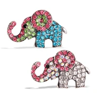 new design rhinestone elephant brooches for women cute animal pin brooch 2 colors avaibale clothing decoration accessories