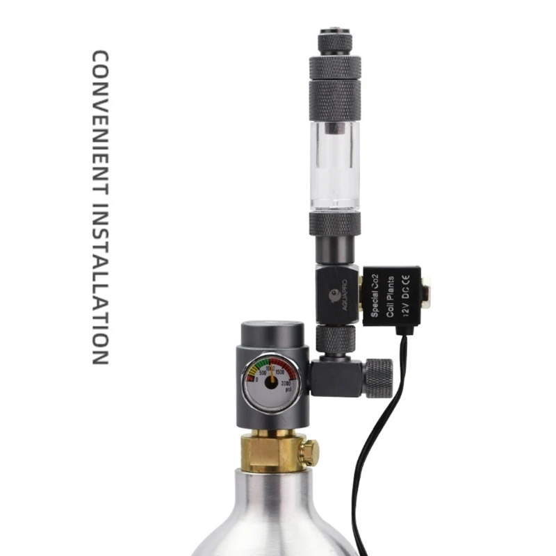 Соленоидный клапан со счетчиком пузырьков контролирующий расход газа. для