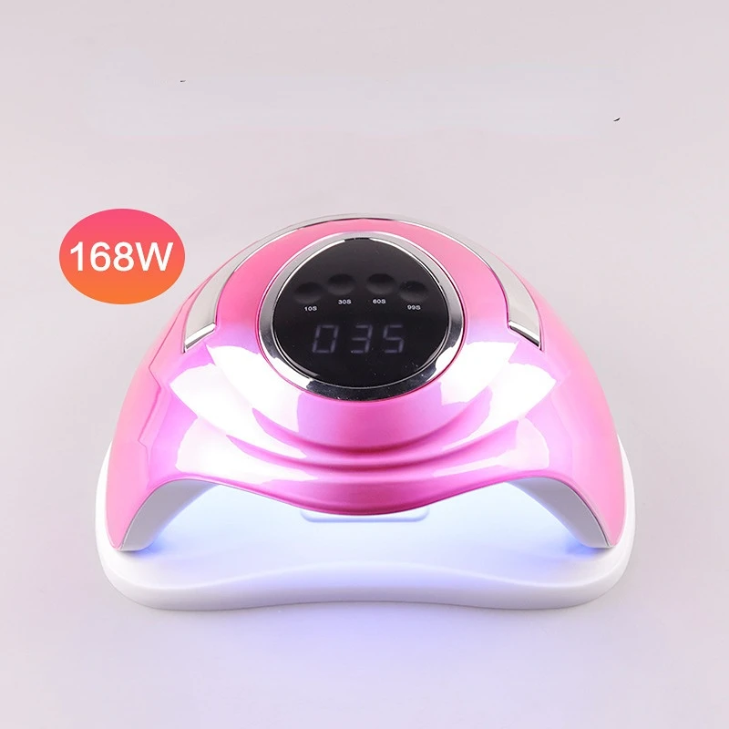 

168W Nail Lamp LED Nail Dryer UV Lamp for Nail Gel Polish Curing Lamp Bottons Timer LCD Display Nail Art Tools