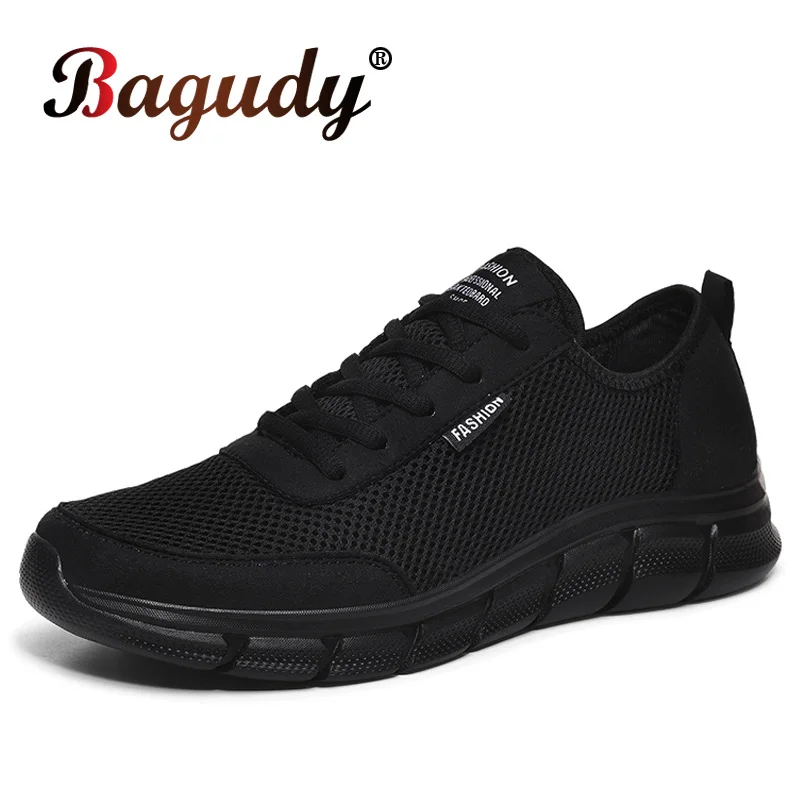 

Men Casual Air Mesh Sneakers Fashion Outdoor Light Comfortable Sneakers Flat Walking Lace Up Leisure Shoes Breathable Men Shoes