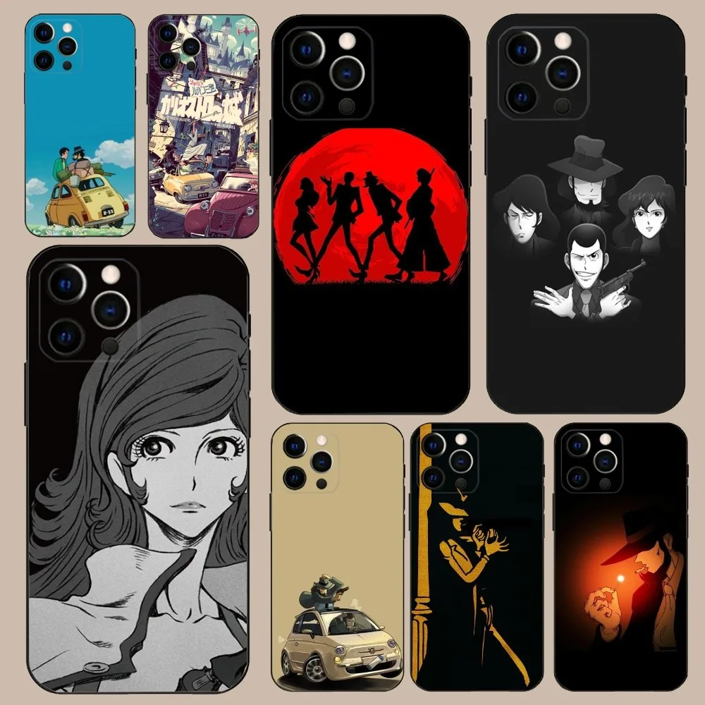 L-Lupin the T-Third Phone Case For iPhone 16 15 14 13 12 11 Pro X XS Max XR Plus Mini Soft Black Cover