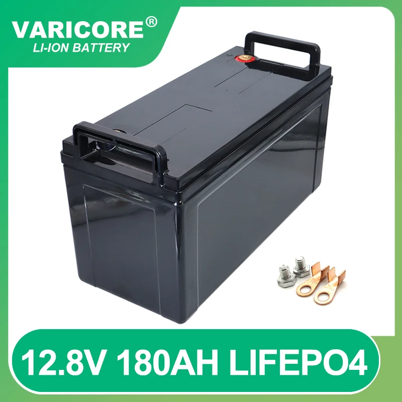 

12.8V 180Ah LiFePO4 battery 12V 4 strings 3.2V cell Lithium iron For RV Campers Golf Cart Off-Road Off-grid Solar Wind batteries