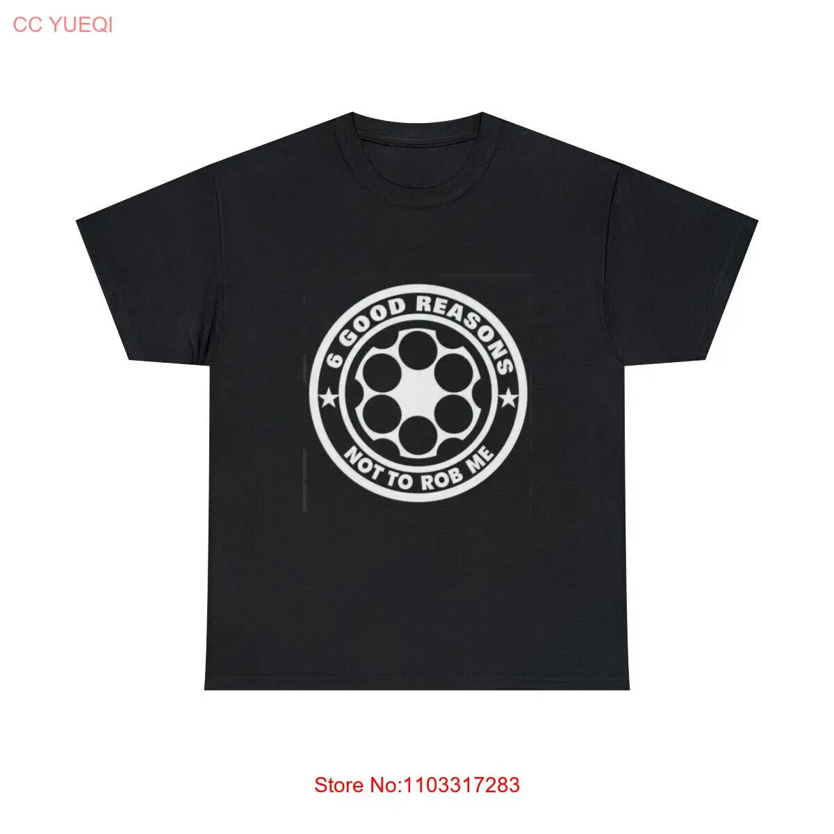 6. По хорошим причинам не ограбить меня футболка 2А тяжелая хлопковая унисекс