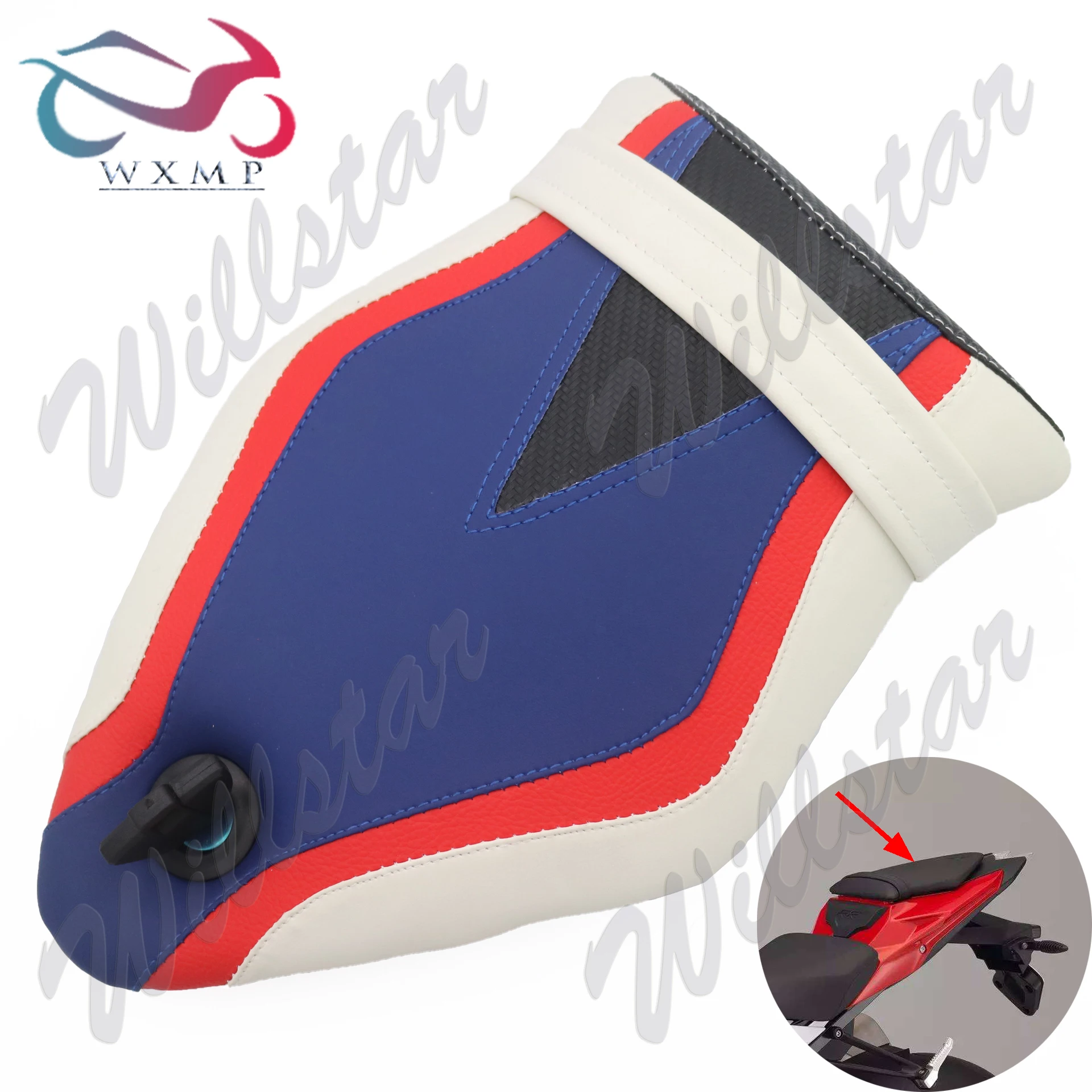 

Motorcycle Rear Passenger Seat Cushion Pillion Cushion For BMW S1000RR 2009 - 2018