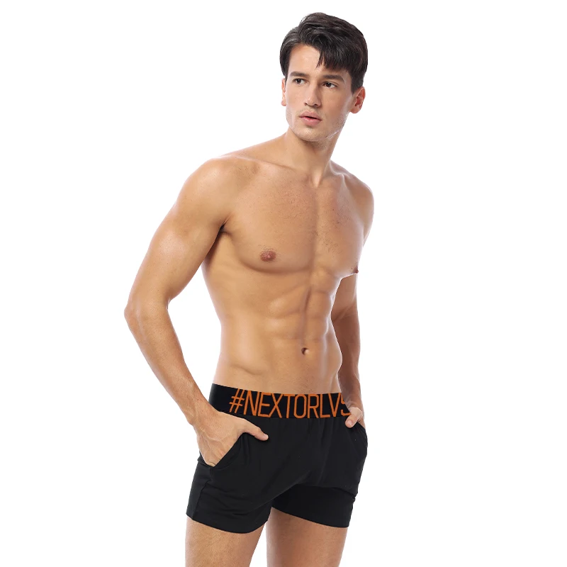 Дышащие свободные мужские повседневные брюки мужское нижнее белье для дома