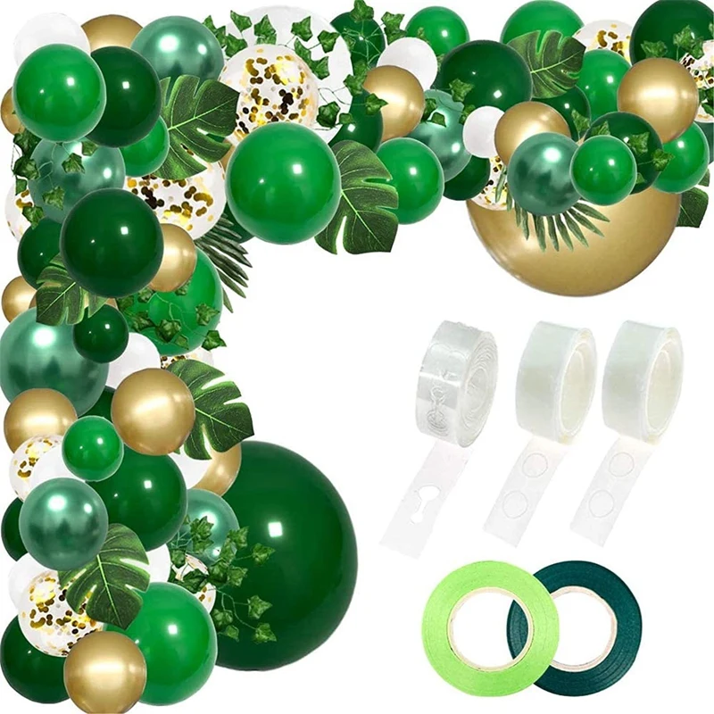 

1Set X Jungle Party Balloon Arch Garland Kit Green Dinosaur Birthday Party Animal Party Decorations