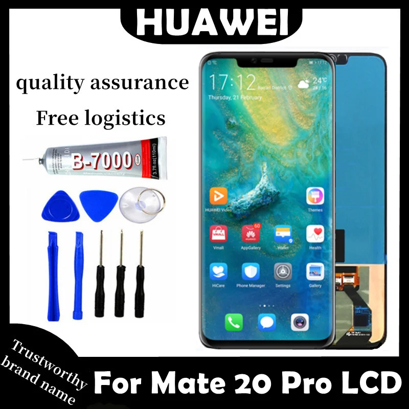 

6.39"Original For Huawei Mate 20 Pro LCD Display, LYA-L09,L29,AL00 Touch Screen Digitizer Assembly Replacement For Mate20Pro LCD