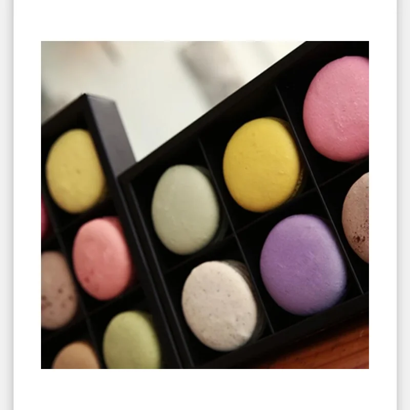 

Open Window 12 Macaron Box Bakery Box for Biscuits Cookie Mooncake Packaging Paper Boxes Free Shipping LX1751