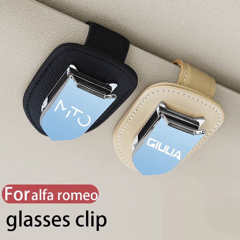 

car sunglasses holder in the car glasses case clip For alfa romeo giulietta mito giulia 159 156 147 eyeglass box car accessories