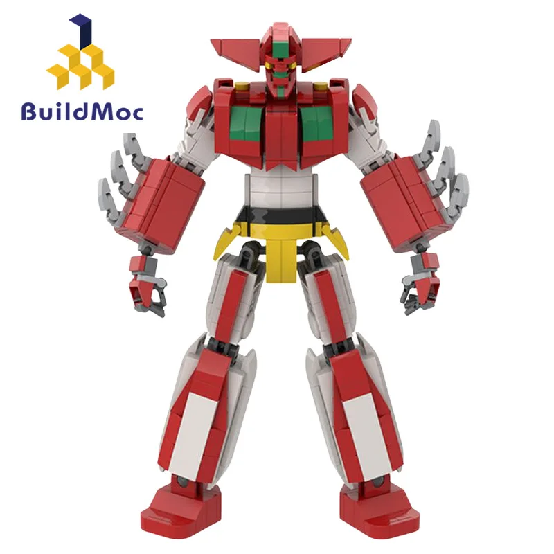 

Buildmoc Children's Gift Red Robot Building Block Toy Compatible Building Block Toy