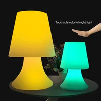 reaq touch sensor bedroom table lamp atmosphere night light remote control color change restaurant bar nightclub lamp riq h26