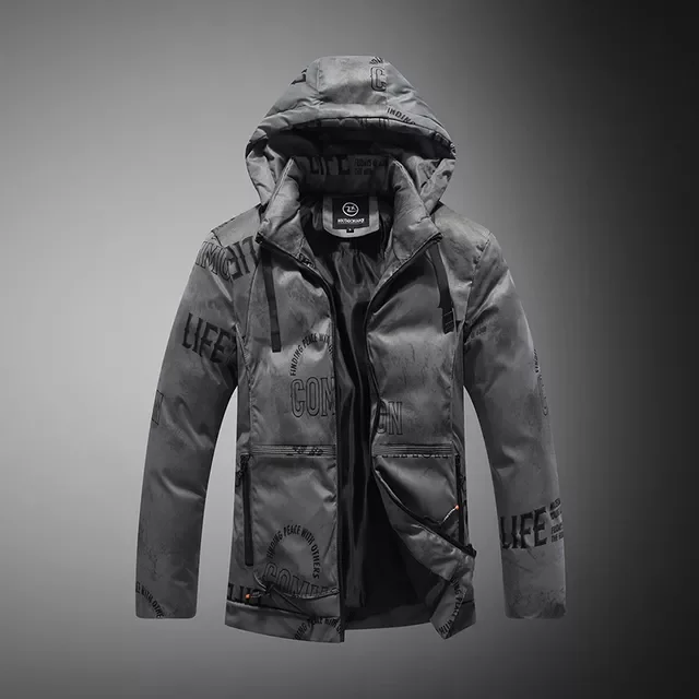 

2022New 2022 Winter Jackets Thicken Warm Male Parkas Jacket Coat Casual Print Hoode Windbreaker Fashion Cotton-padded Brand Clot