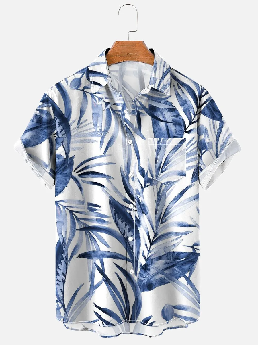 Мужская рубашка с коротким рукавом