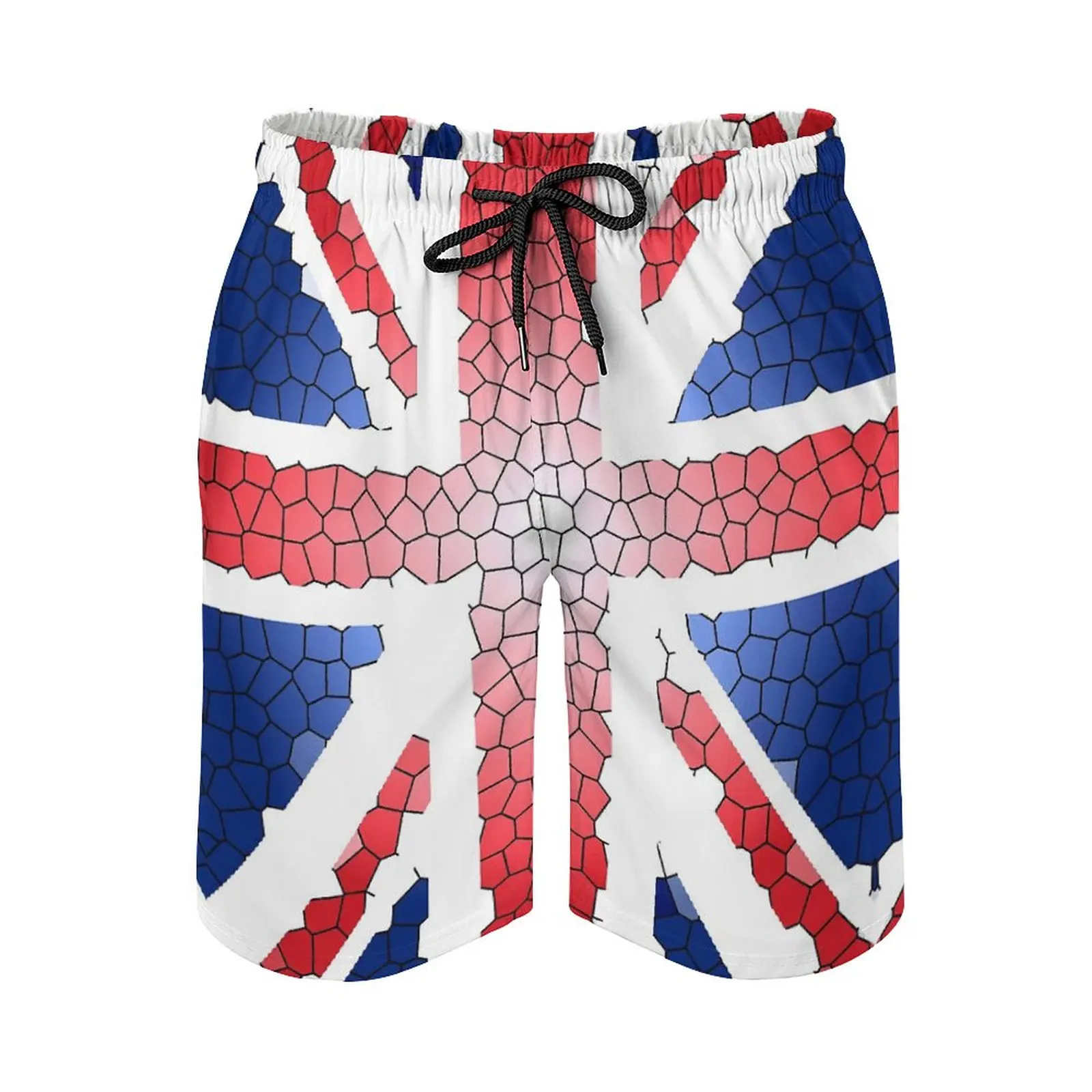 

Anime Casual Beach Pants CRACKED Union Jack. Stained, Glass, Effect, UK, Flag, BRITAIN, BLIGHTY, BRITISH Loose Stretch Causal Ca