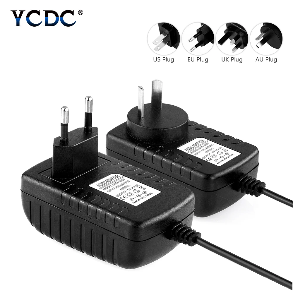 3A Power Supply Adapter to DC 5V Wall Charger AC 100-240V For Bose SoundLink Mini II 725192-1110 Raspberry Pi Zero US/EU/UK/AU
