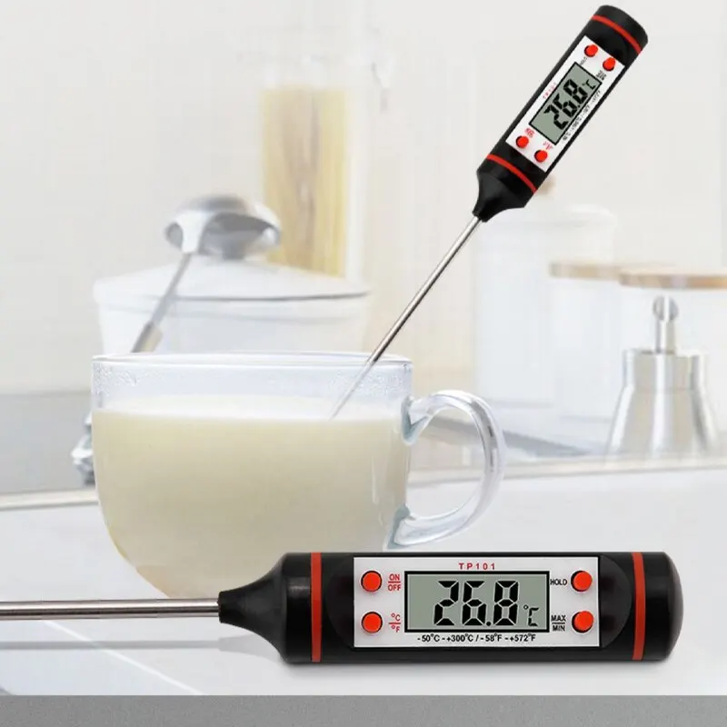 

Kitchen Food Baking Digital Thermometer Electronic Probe Type Digital Display Liquid Grill Thermometer
