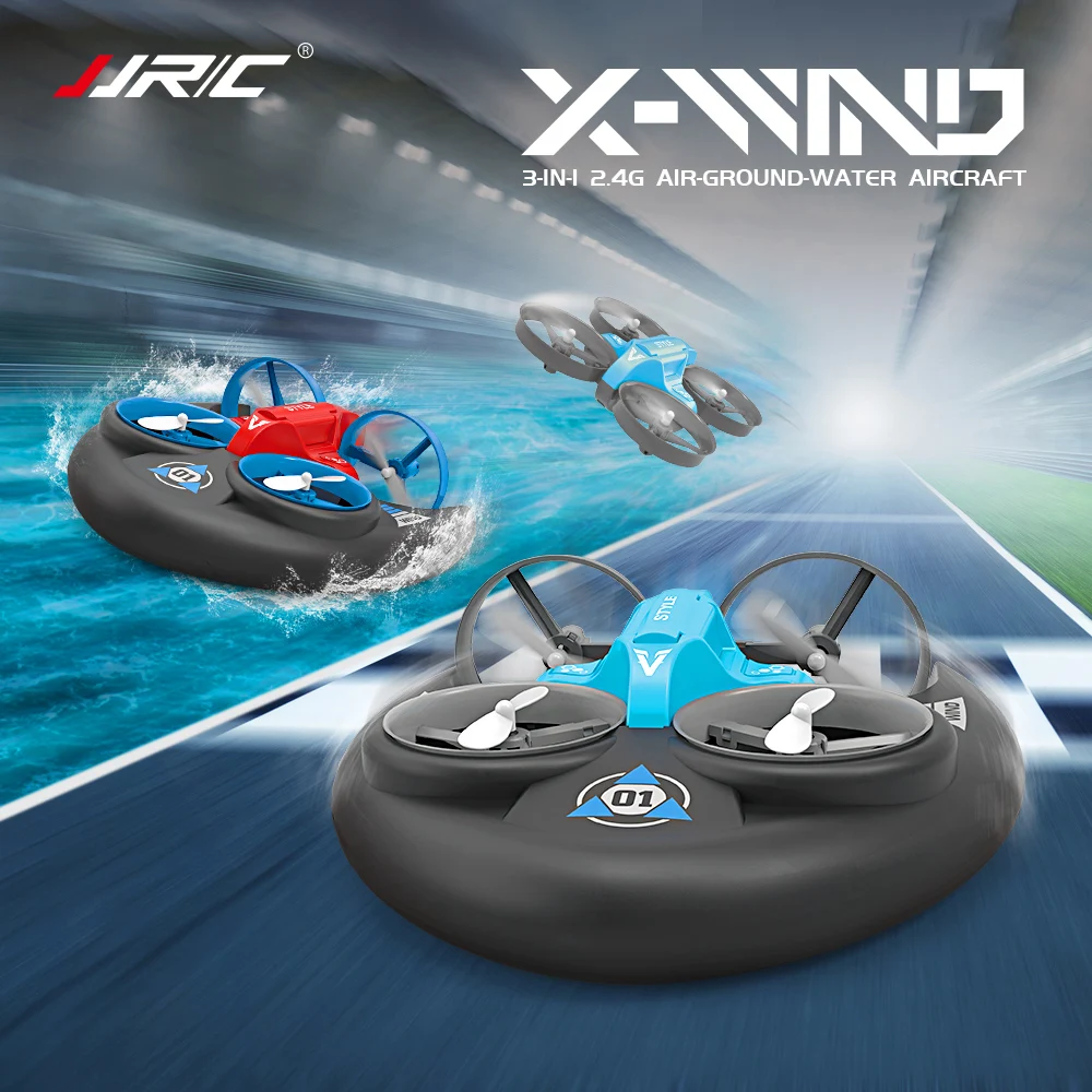 

JJRC H101 водный, наземный и воздушный Квадрокоптер ховеркрафт планер три в одном многофункциональный игрушечный Дрон праздничный подарок игрушка для детей