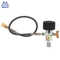 pcp scuba diving high pressure din valve brand new style air filling station with 40mpa gauge 50cm hose m18 male refill adapter