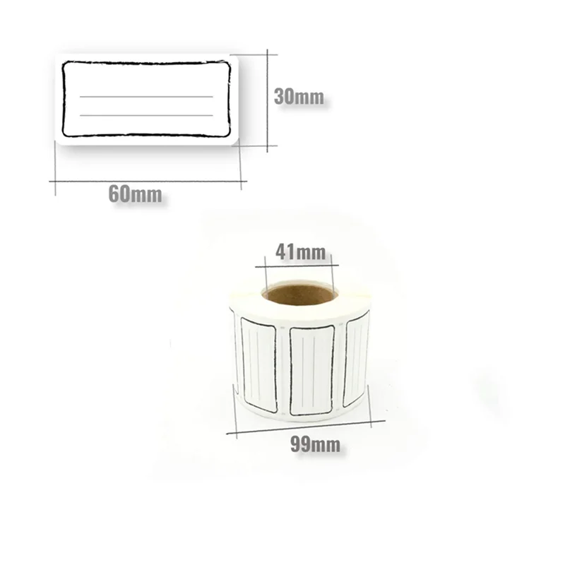 Легко снимаемые Наклейки 60x30 мм подходят для банок джема морозильников пищевых