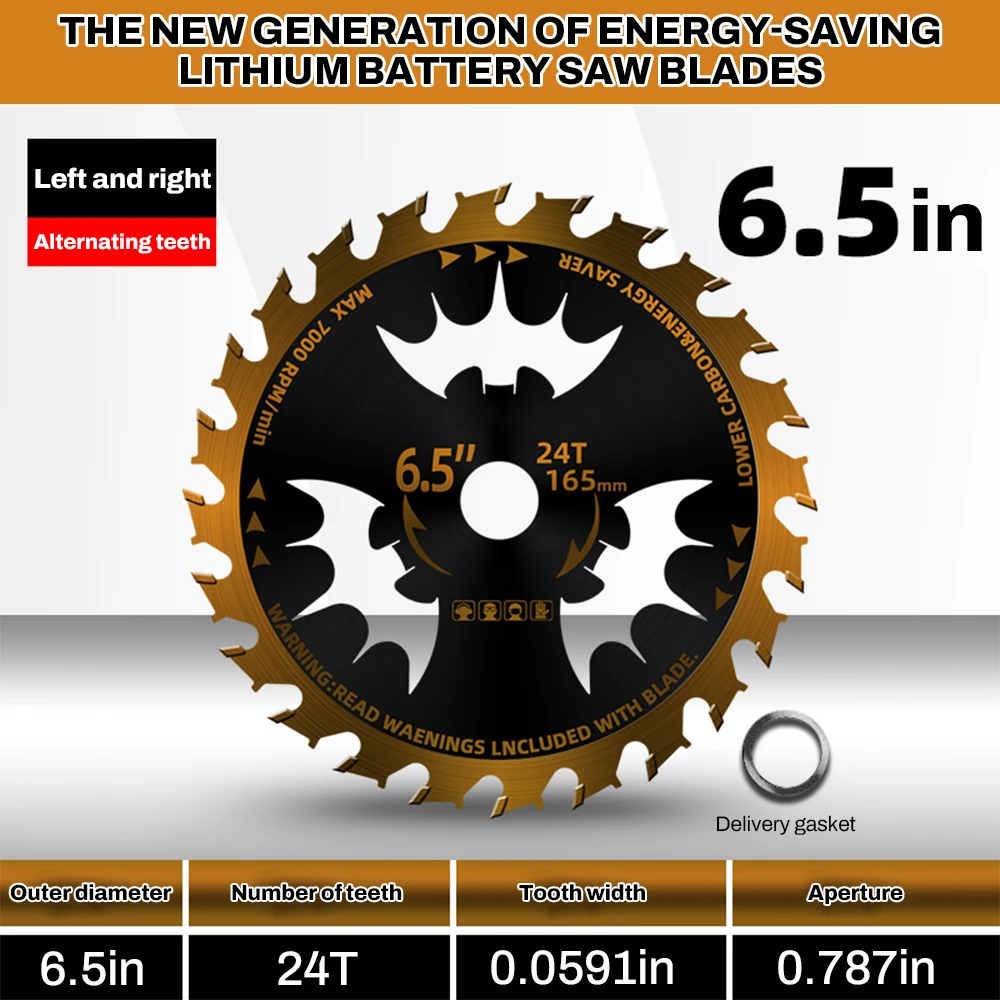 XMSJ Литиевое электрическое пильное полотно для деревообработки 5,5 дюймов 165/132 электрическая циркулярная пила режущее полотно ручной пилы из сплава