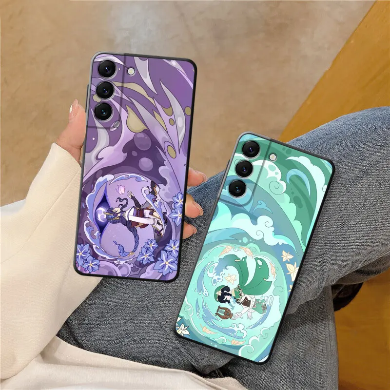 Genshin Impact Game Cover Phone Case for Samsung Galaxy S10e S22 S23 Ultra 5G S20 FE S10 S21 Plus S9 S7 S8 Silicone Funda images - 6
