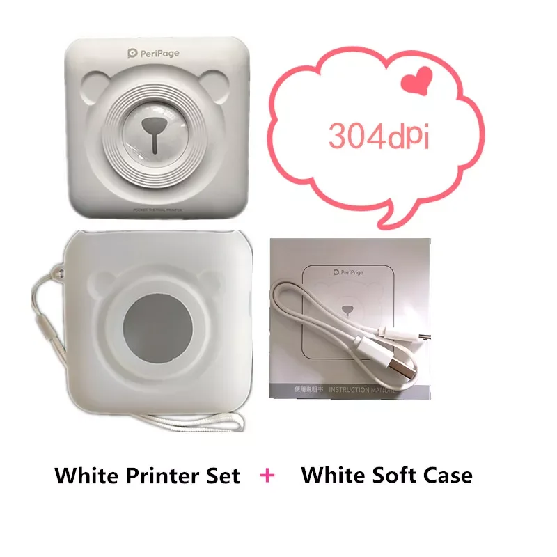 

Peripage 304dpi Ink-free Pocket Photo Thermal Printer Portable Bluetooth Price Label Printers Adhesive Paper Papel Adhesivo Caja