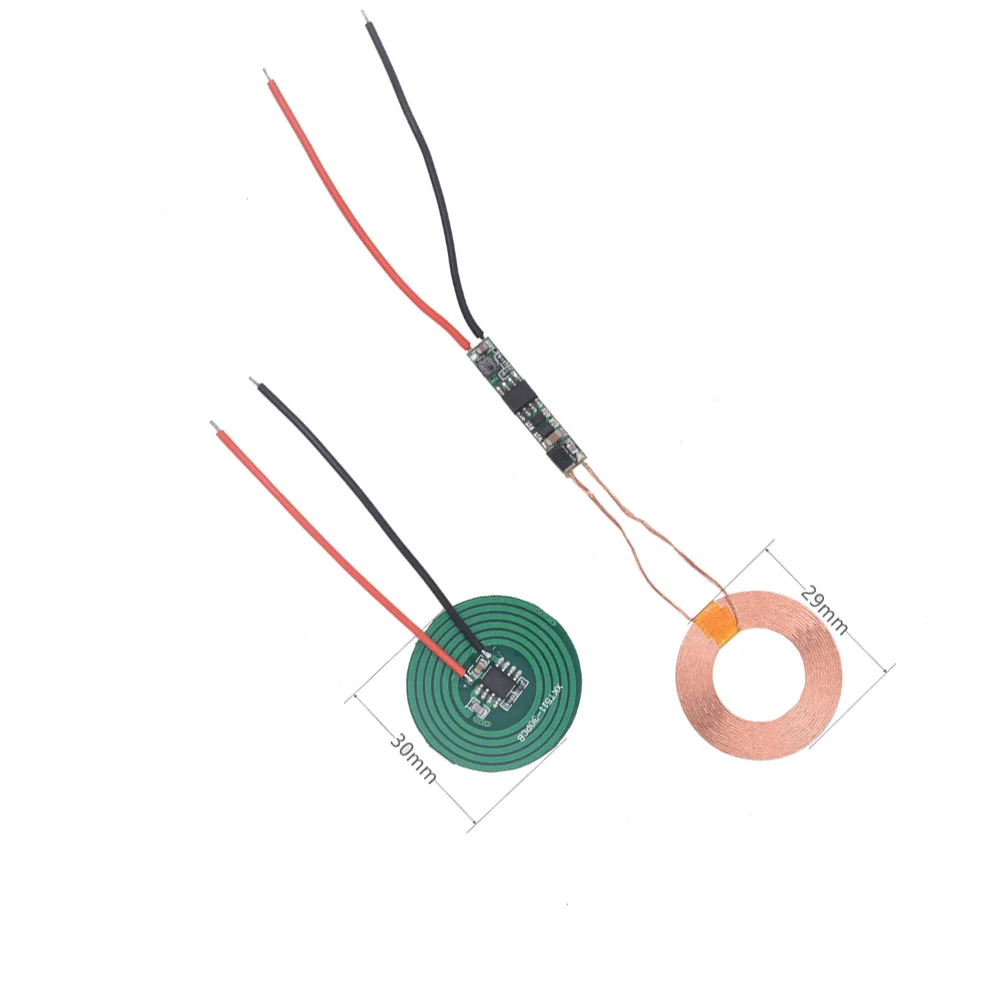 Taidacent 5V 300mA Receiver Small Wireless Charging Module Wireless Portable Power Bank Magnetic Induction Charger Stand PCBA