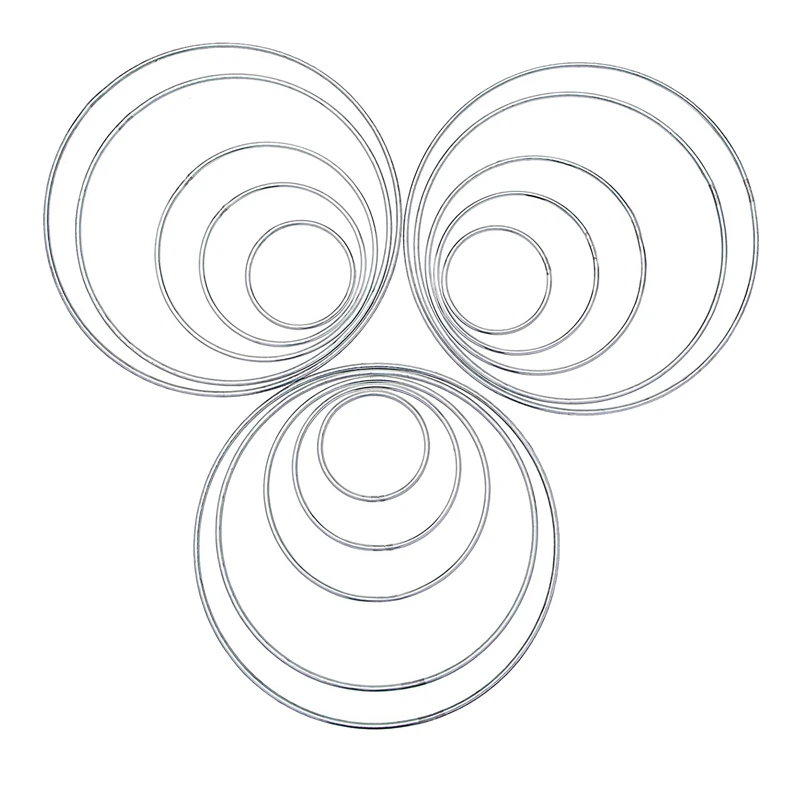 

15 шт., серебряные металлические кольца «Ловец снов»