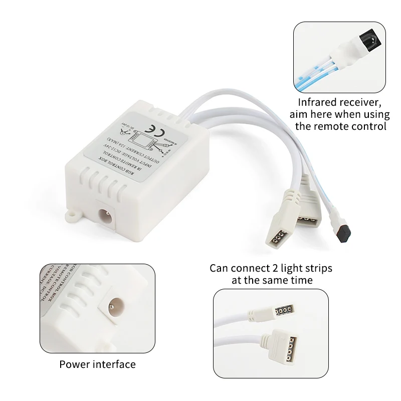 RGB-контроллер для светодиодных лент DC 12-24 В |