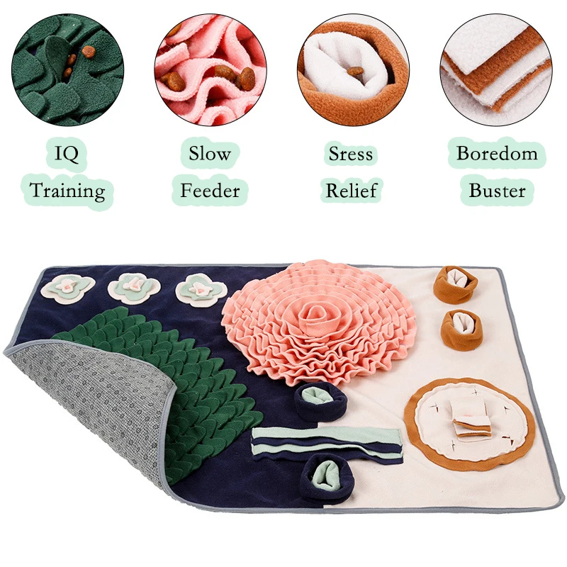 Интерактивный коврик для кормления собак с регулируемой нижней подушечкой чехол