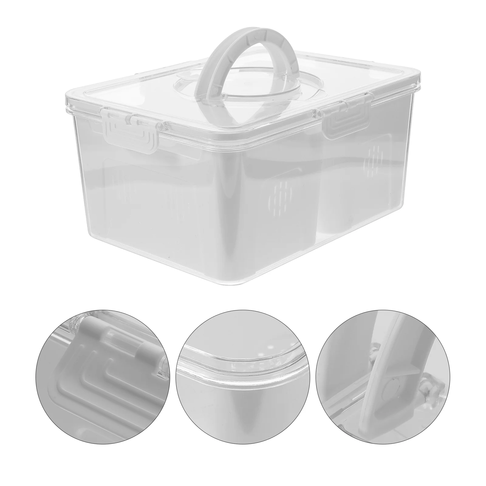 

Drain Crisper Container Food Fruit Saver Agricultural Products Refrigerator Storage Box The Pet Food Organizers Fridge Boxes