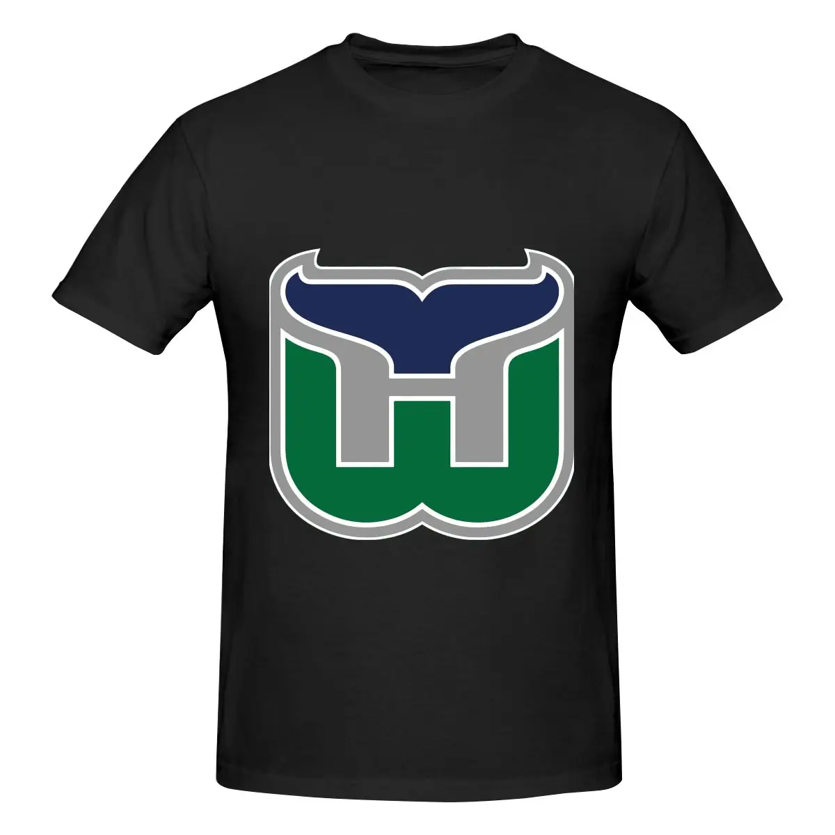 

Hartford Whalers Defunct Nhl Old Time 2023 Men Washed T-Shirt Streetwear Harajuku Short Sleeve Tops Cotton Casual