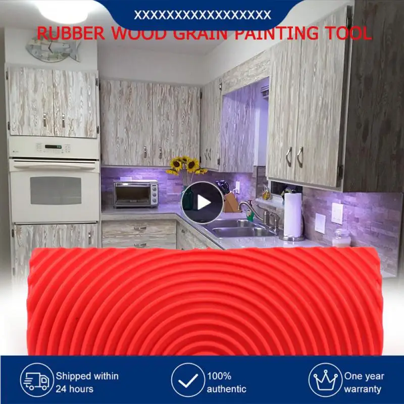 

Imitation Wood Grain Paint Roller Brush Wall Painting Tool Sets Wall Texture Art Painting Tool Set Home Decoration