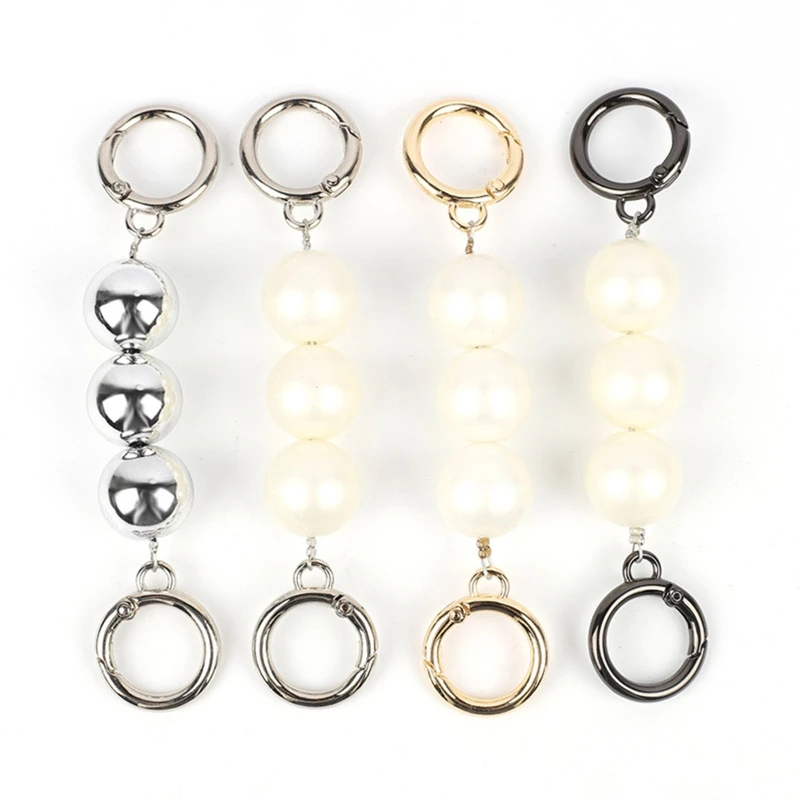 

Bag Strap Extender Artificial Pearl Replacement Bags Chain Straps for Clutch Purse Handbag