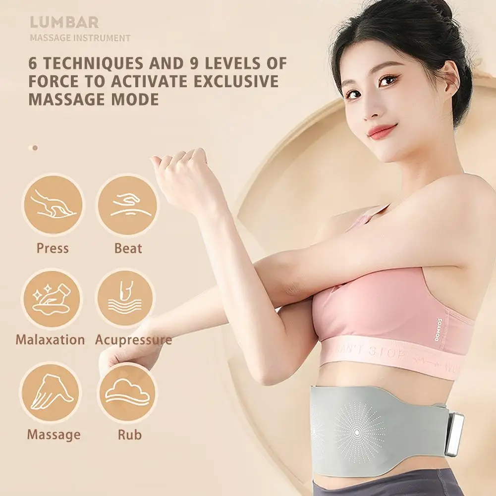 

Портативная грелка для судорог, грелка, грелка для менструаций, матки, поясницы, спины, поясницы, массажер, подарки для женщин и мужчин I4T7