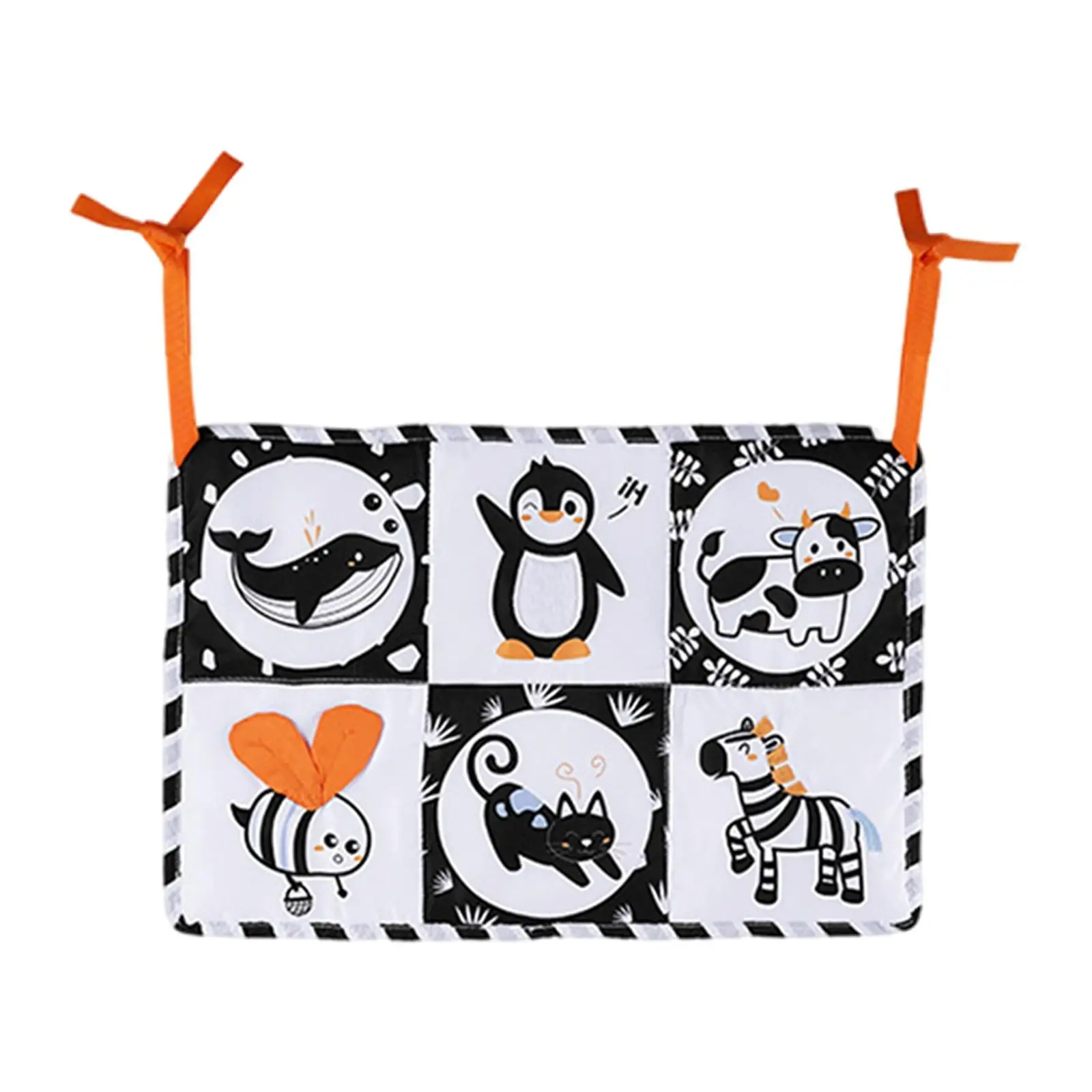 

3x 3D Baby Cloth Book Floor Mirror Baby Mirror Toys with Crinkle Cloth Books for Kids