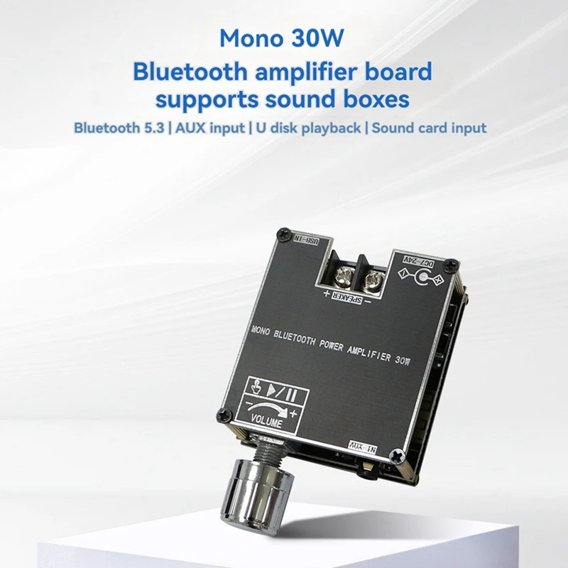 Плата усилителя Bluetooth с одним звуком 30 Вт