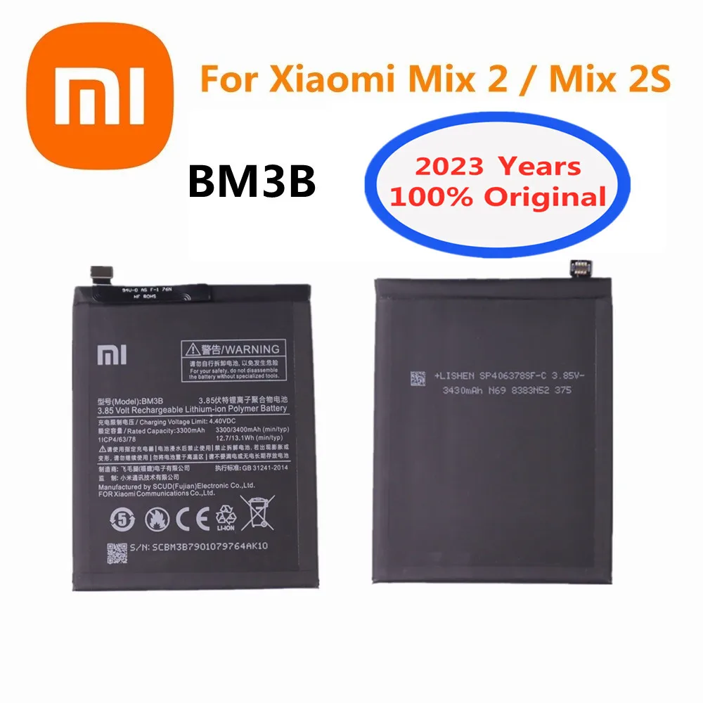 2023 год новый BM3B оригинальный высококачественный аккумулятор для Xiaomi Mi Mix 2 / Mix 2S Mix2 Mix2S 3300 мАч мобильный телефон аккумулятор