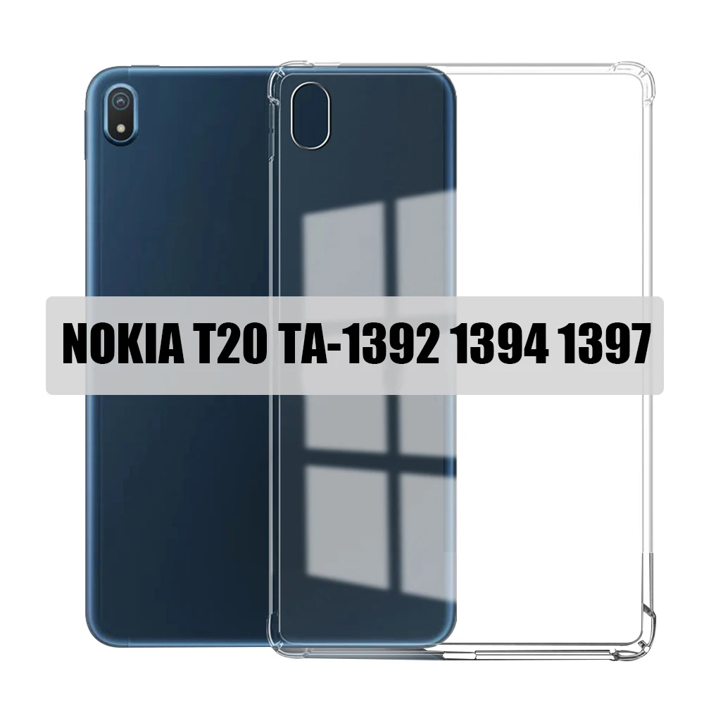 

Противоударный силиконовый чехол для Nokia T20 10,4 2021, прозрачный чехол из ТПУ для планшета Nokia T20 TA-1392 TA-1394 TA-1397