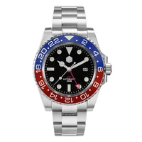 gmt retro coke circle glow in the dark waterproof mechanical watch watch men sn016