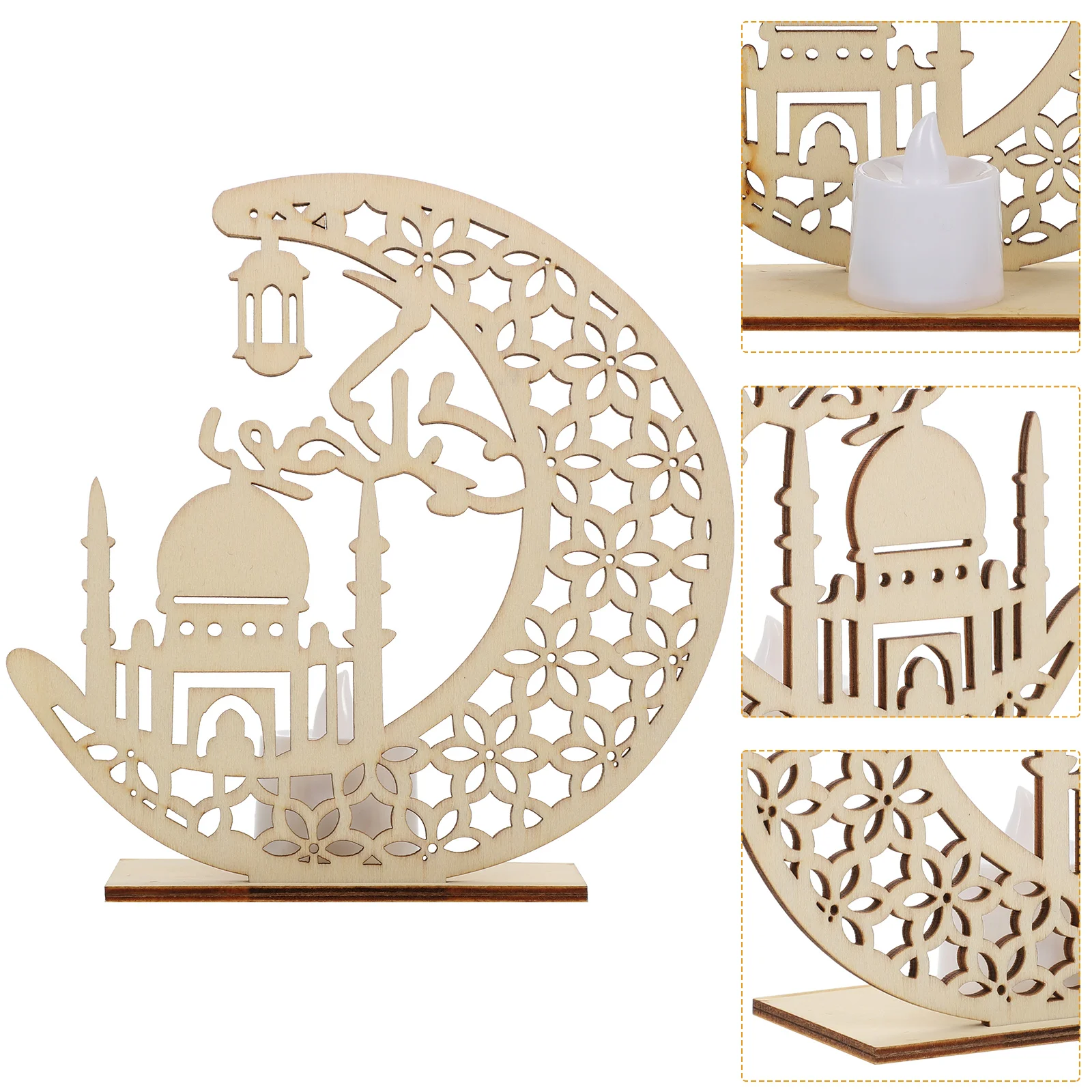 

Eid Light Decoration LED Decor Decorative Lamp Woodsy Decor Moon Lighting Decoration Wooden Decorative Lights
