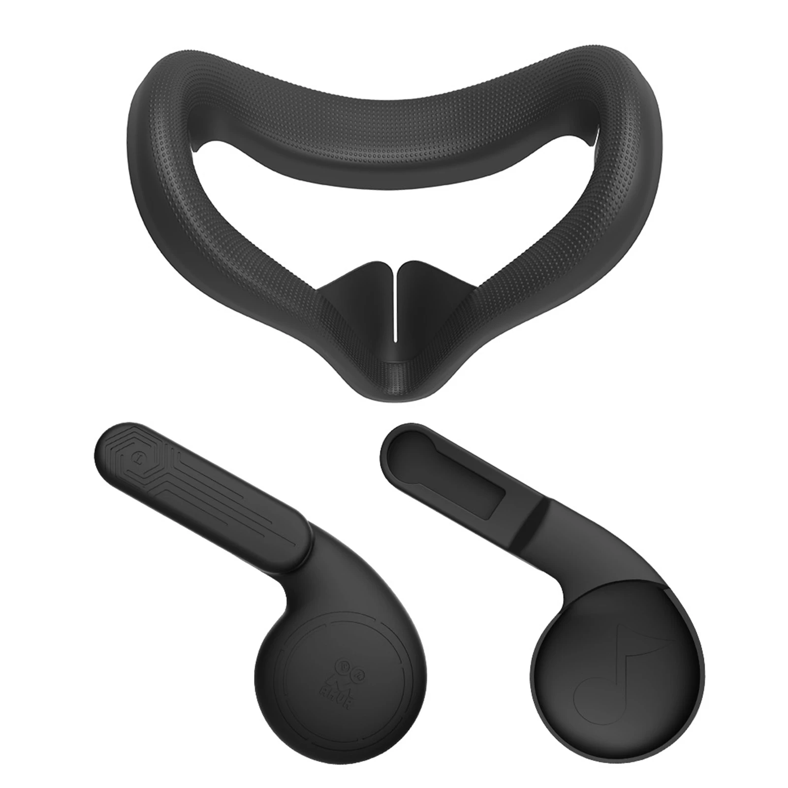 

Facial Cushion Pad Sweatproof Game Easy Use Ear Muffs Set Silicone VR Headset Accessories Replacement Parts For Oculus Quest 2