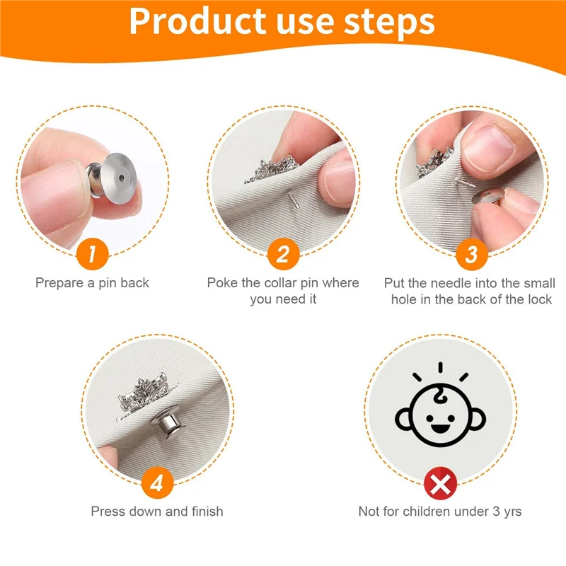 100 шт. фиксирующий штифт фиксирующая пряжка используется для фиксации задней