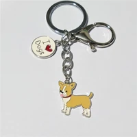 cute hot animal dog pendant fashion jewelry bag charm pet dog tag key chains