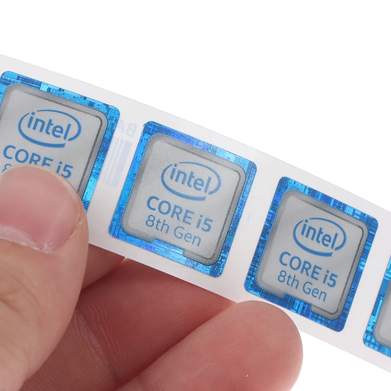 1pc/5pcs 8th Generation I3 I5 I7 Celeron Intel CPU Xeon Pentium Processor Laptop Logo Stickers |