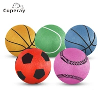 pet toy ball dogs elastic solid rubber football tpr molar bite resistant large medium and small dog training ball pet supplies